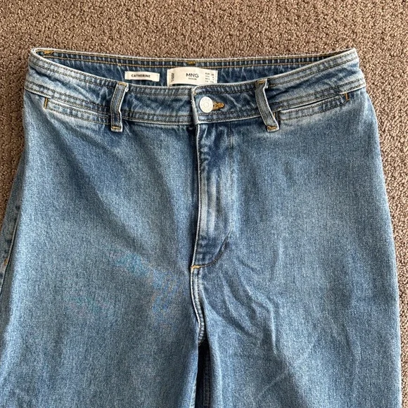 Mango MNG Wide Leg Jeans Catherine - Picture 4 of 8